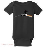 Original Classic Dark Side Of The Loon Bird Watching Baby Bodysuit thumb 0