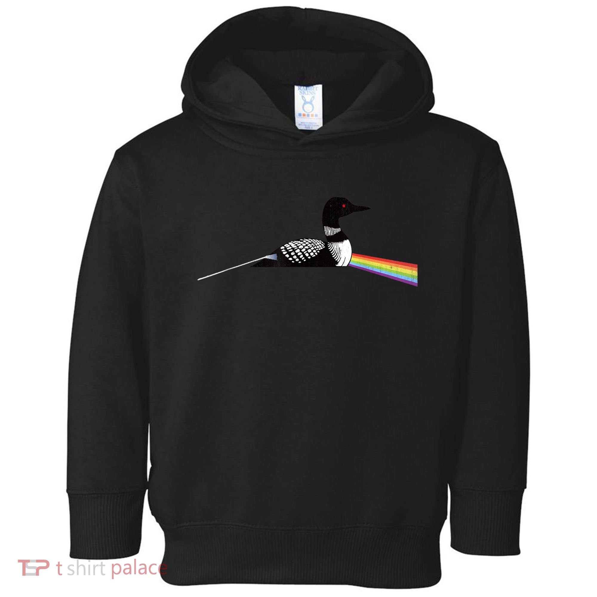 Original Classic Dark Side Of The Loon Bird Watching Toddler Hoodie