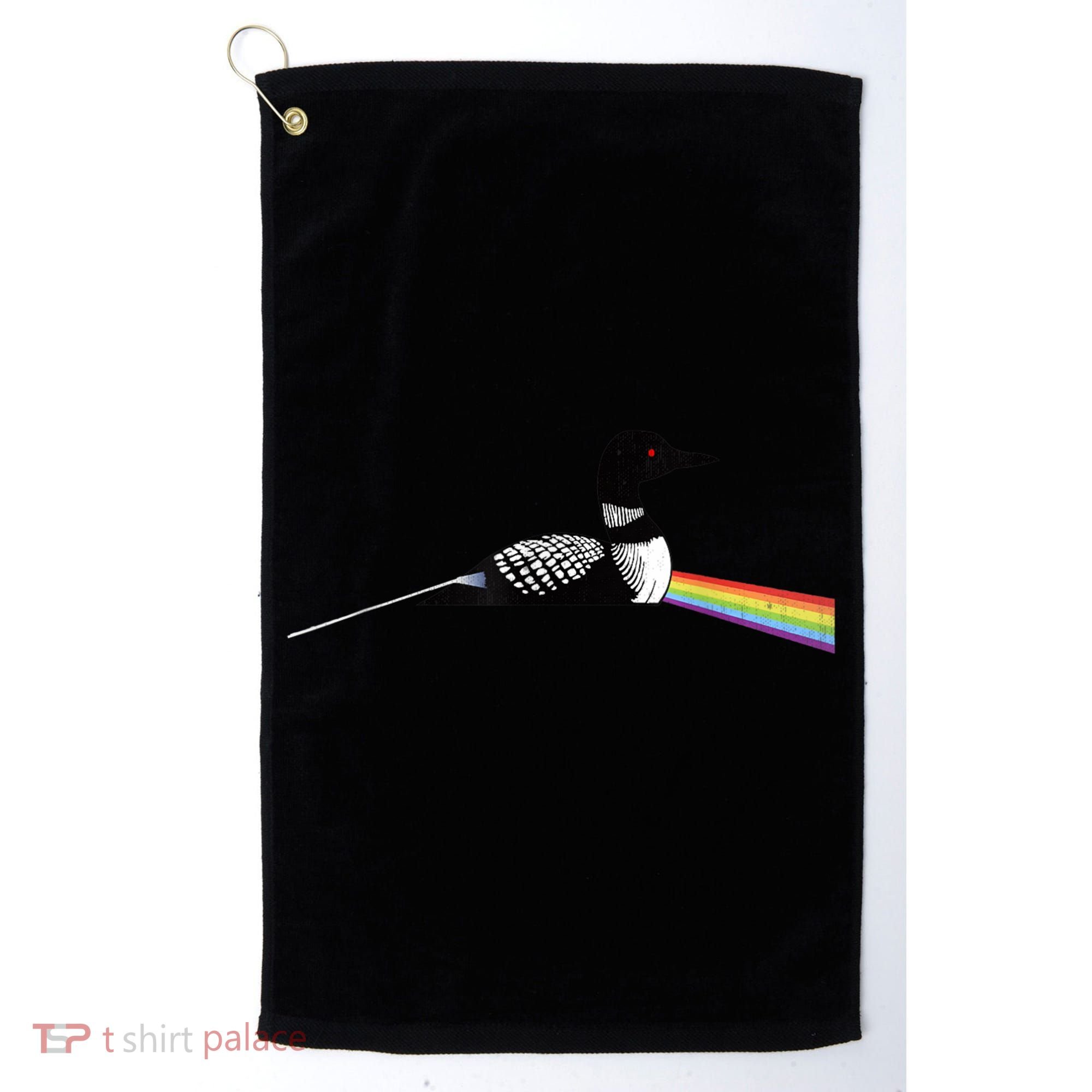 Original Classic Dark Side Of The Loon Bird Watching Golf Towel