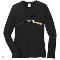Original Classic Dark Side Of The Loon Bird Watching Women's Long Sleeve Shirt thumb 0