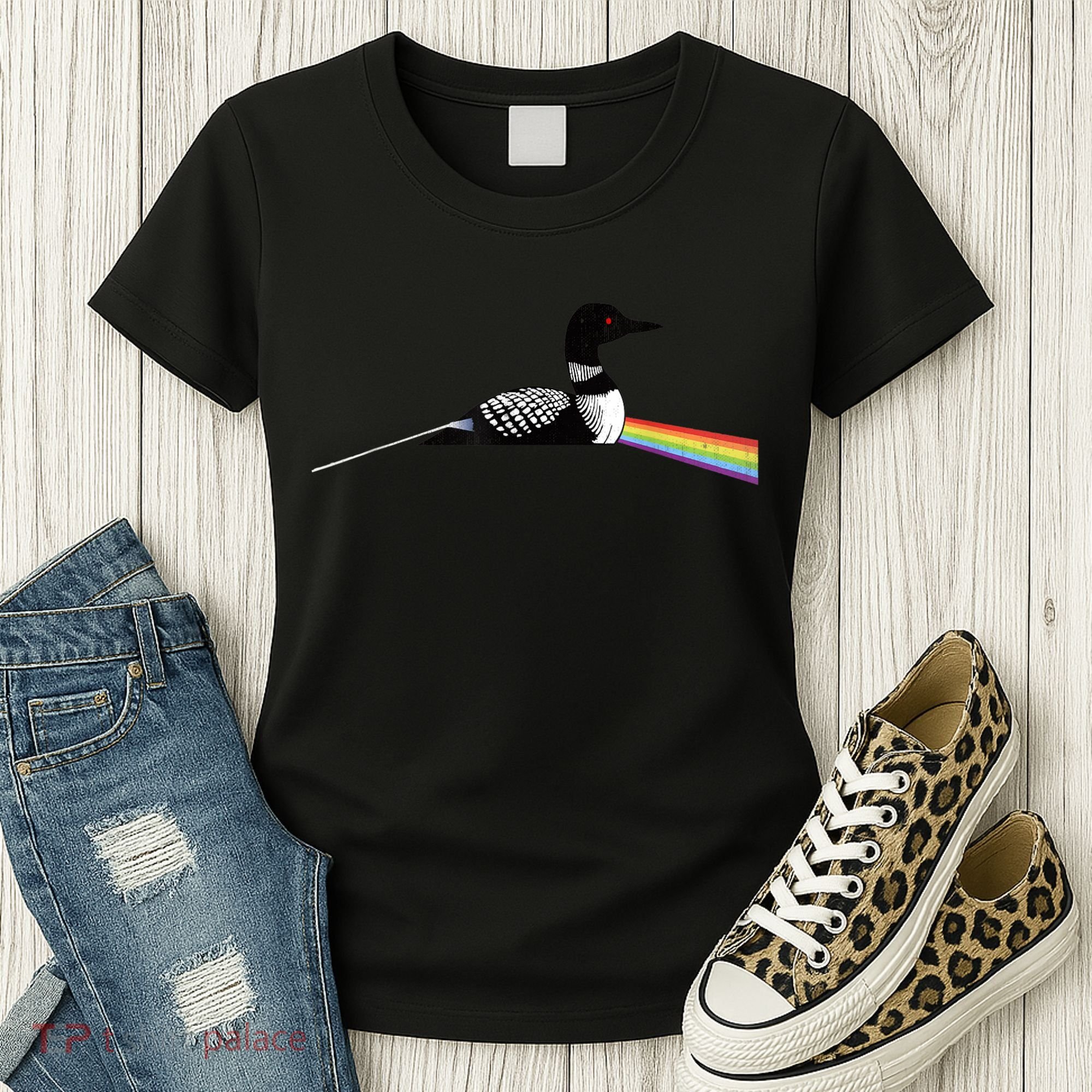 Original Classic Dark Side Of The Loon Bird Watching Women's T-Shirt