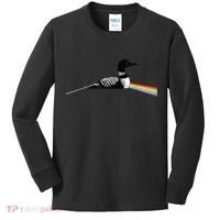 Original Classic Dark Side Of The Loon Bird Watching Kids Long Sleeve Shirt thumb 0
