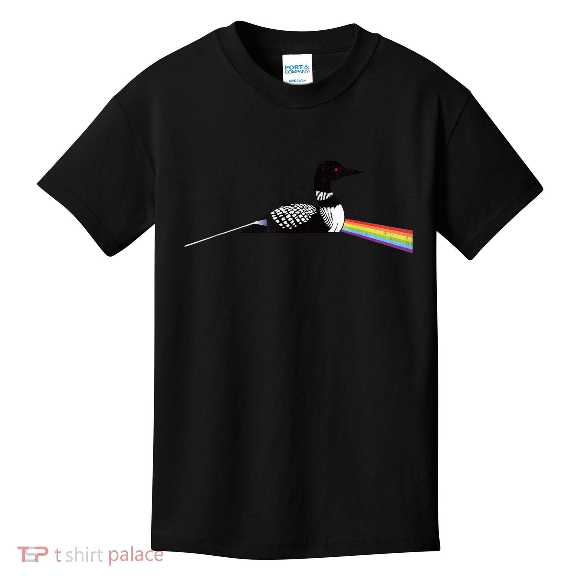 Original Classic Dark Side Of The Loon Bird Watching Kids T-Shirt