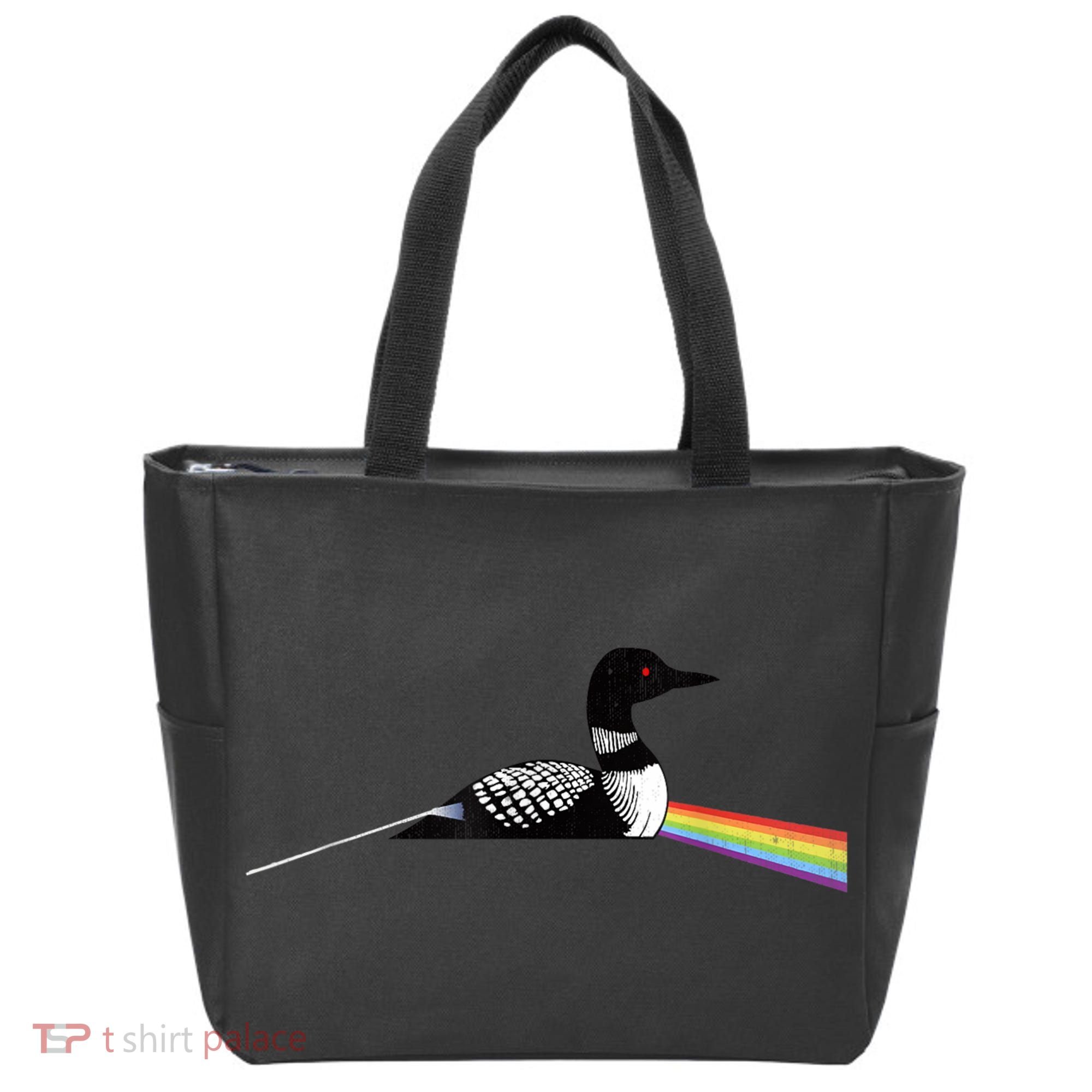 Original Classic Dark Side Of The Loon Bird Watching Tote Bag