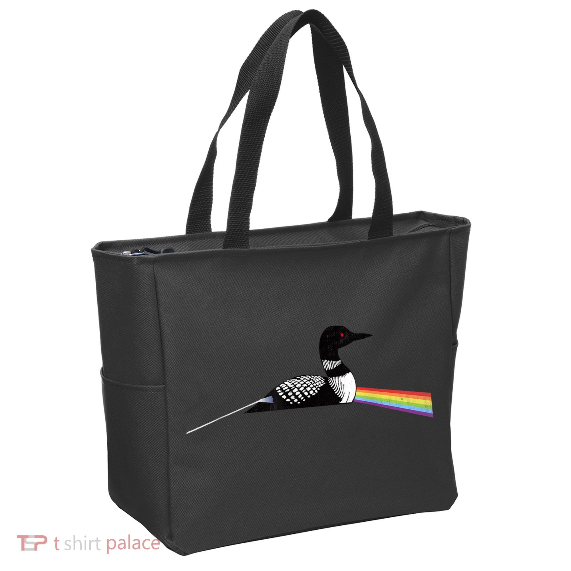 Original Classic Dark Side Of The Loon Bird Watching Tote Bag
