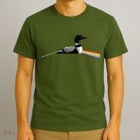 Original Classic Dark Side Of The Loon Bird Watching T-Shirt thumb 3