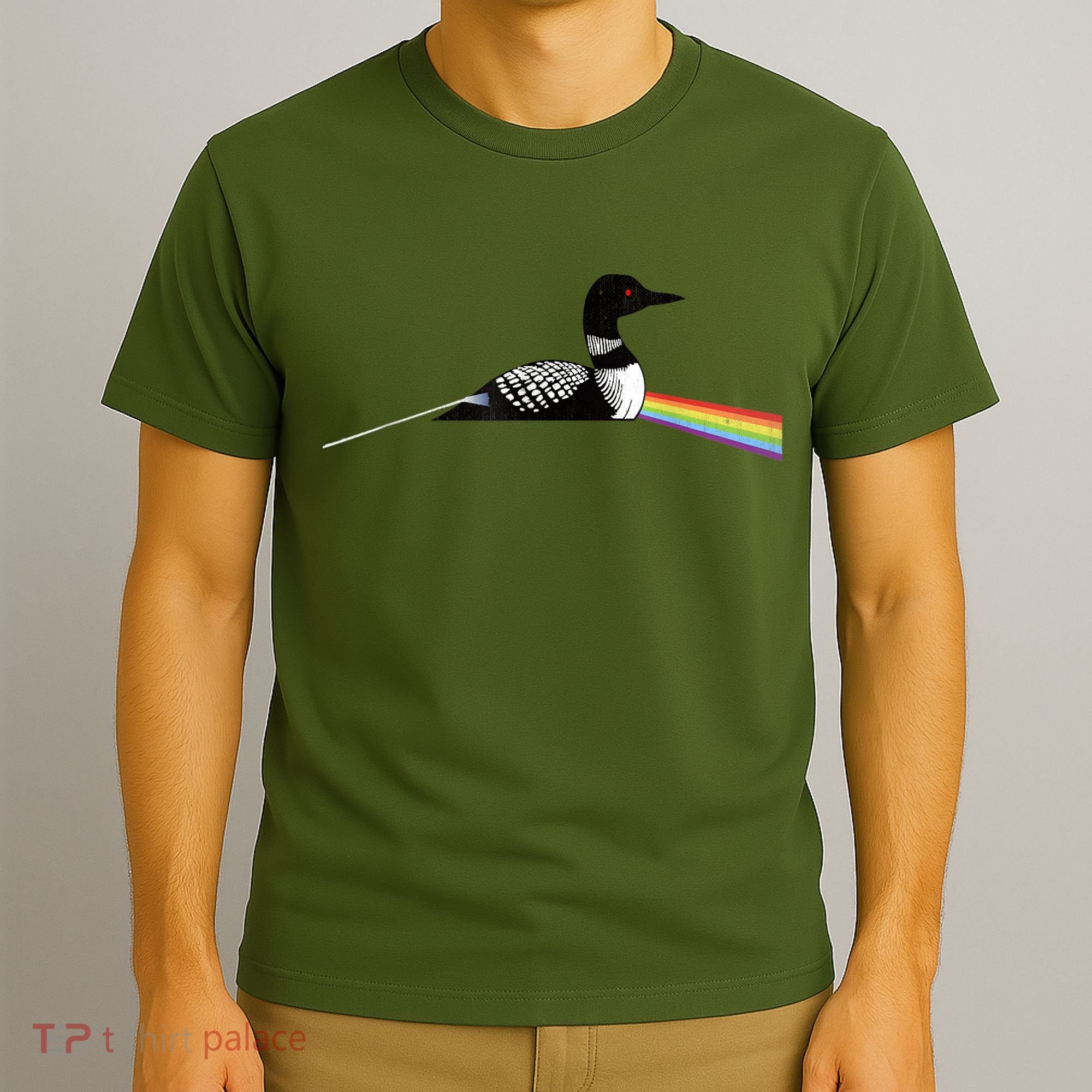 Original Classic Dark Side Of The Loon Bird Watching T-Shirt