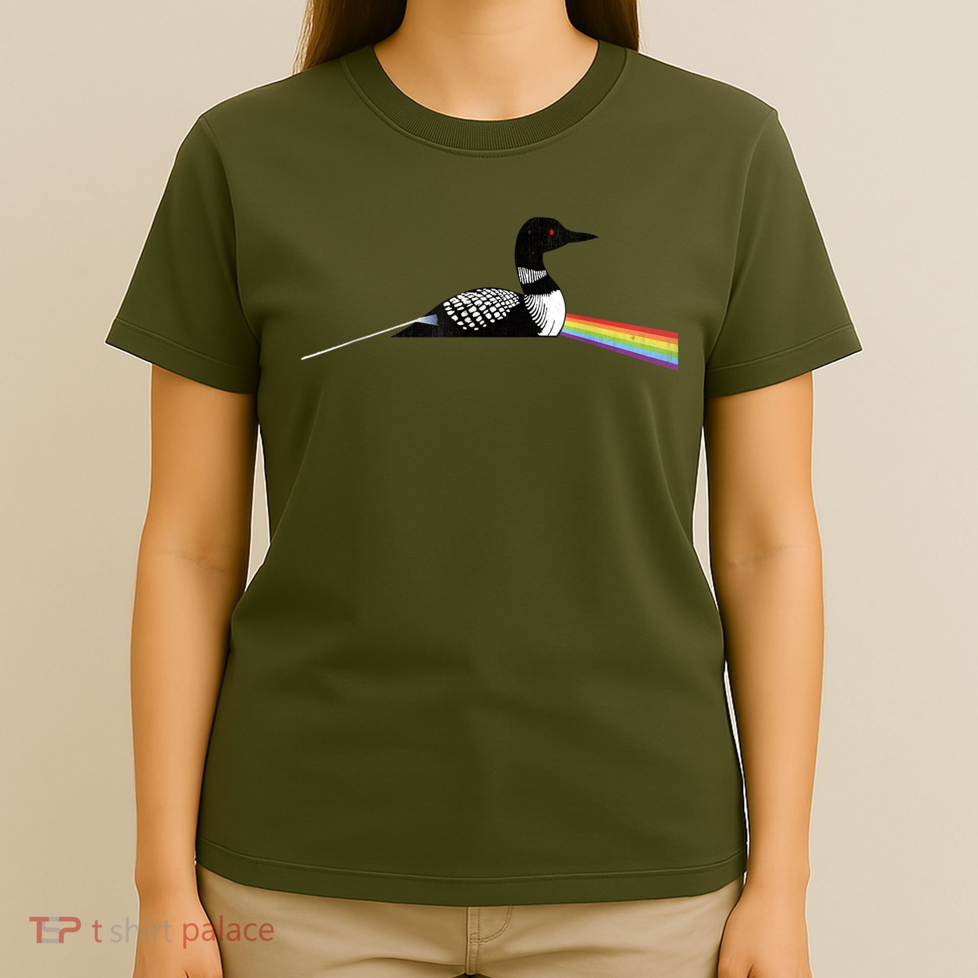 Original Classic Dark Side Of The Loon Bird Watching T-Shirt