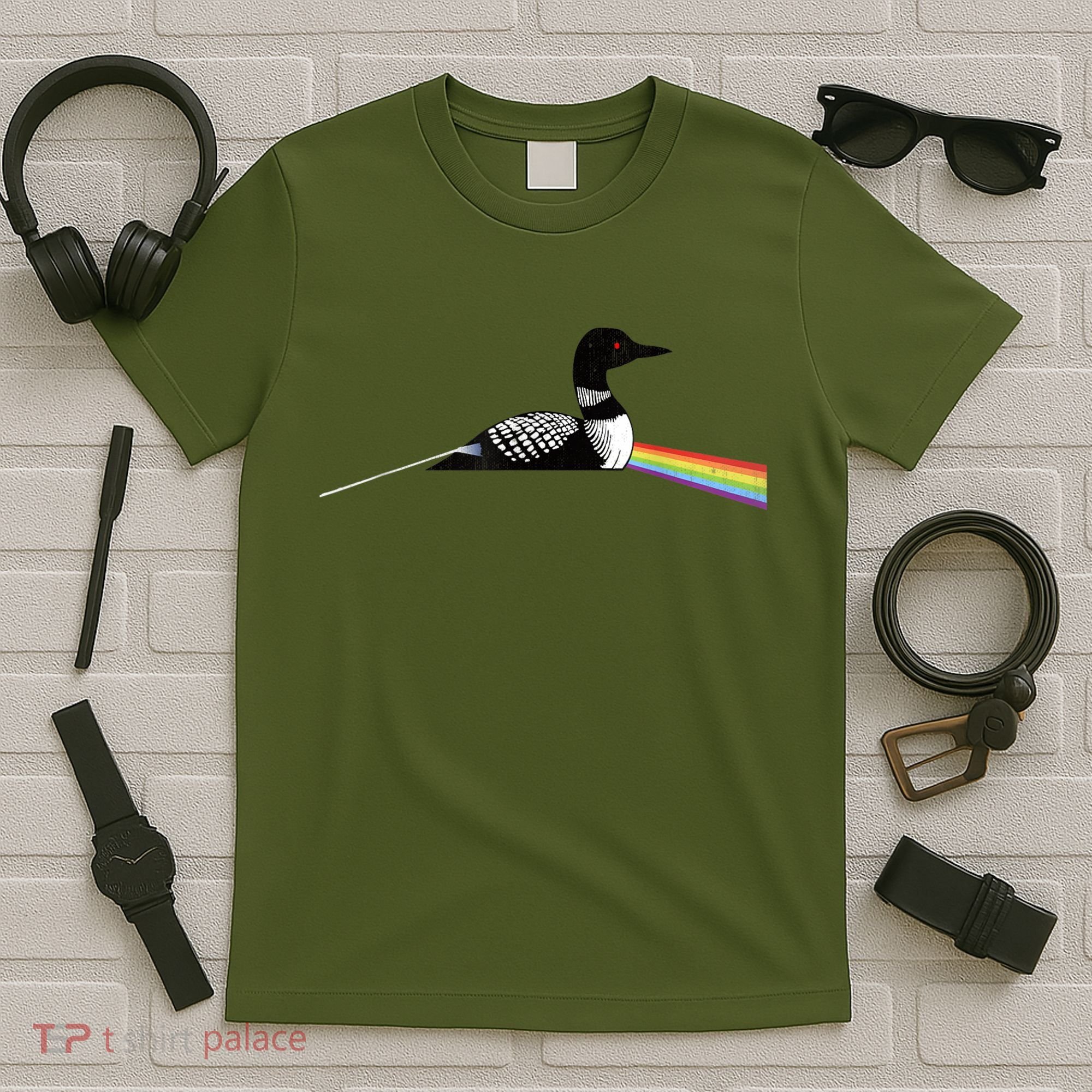 Original Classic Dark Side Of The Loon Bird Watching T-Shirt