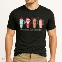 Obsessive Cup Disorder Cute Christmas Funny Cooling Performance Crew T-Shirt thumb 2