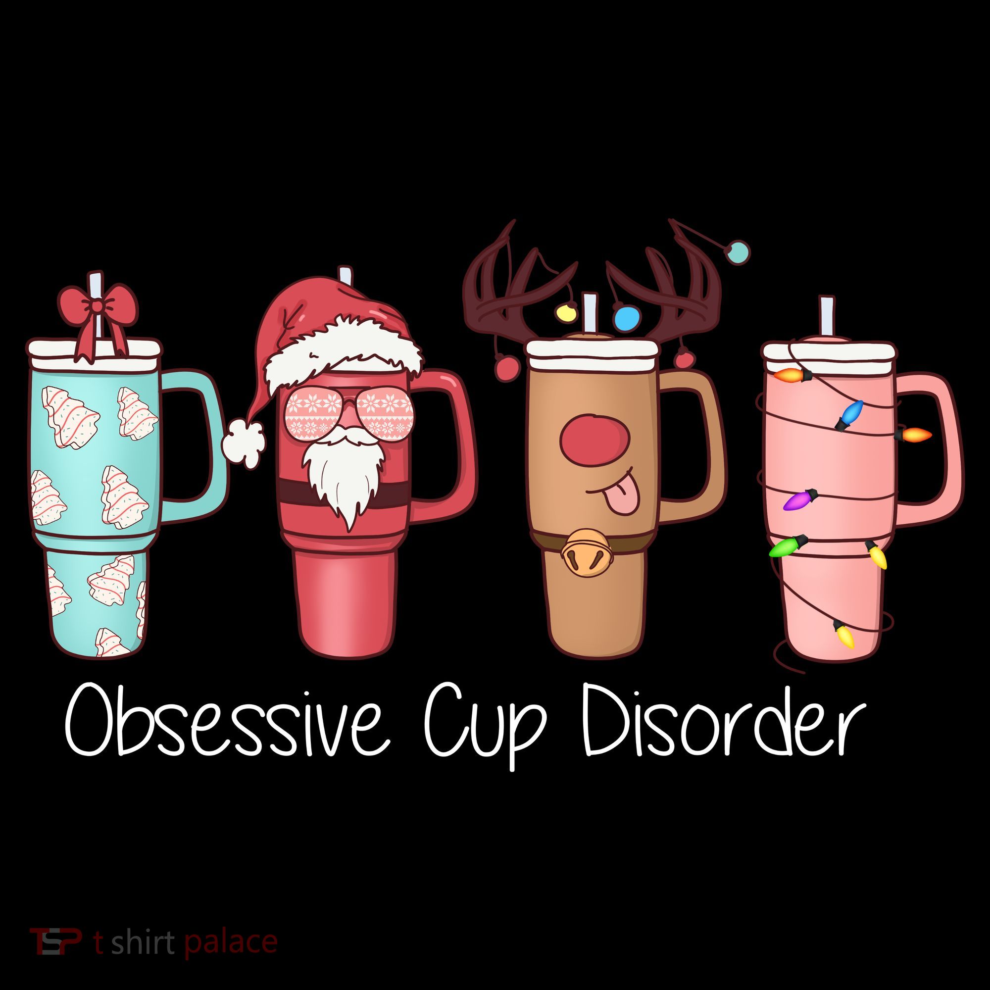 Obsessive Cup Disorder Cute Christmas Funny Backpack