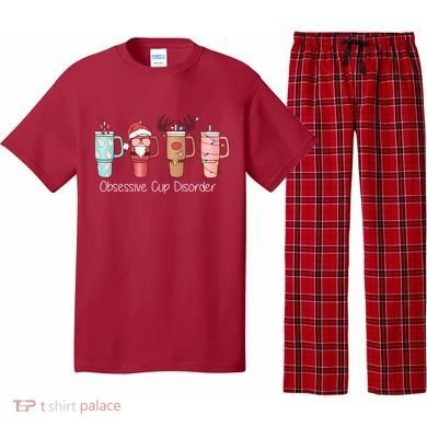 Obsessive Cup Disorder Cute Christmas Funny Pajama Set