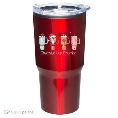 Obsessive Cup Disorder Cute Christmas Funny Tumbler