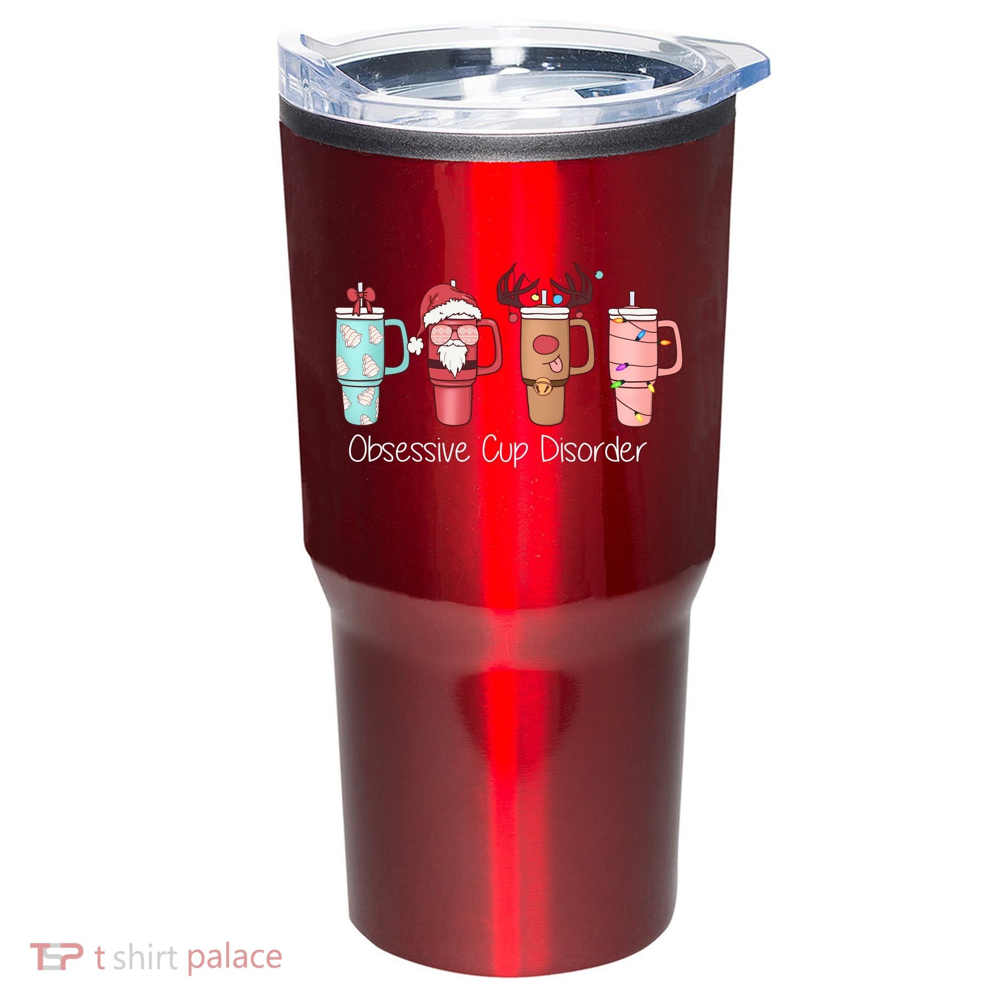 Obsessive Cup Disorder Cute Christmas Funny Tumbler