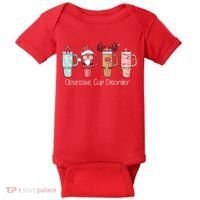 Obsessive Cup Disorder Cute Christmas Funny Baby Bodysuit thumb 0