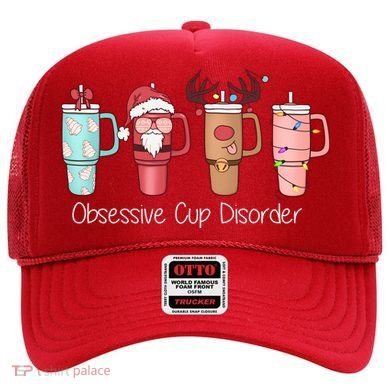 Obsessive Cup Disorder Cute Christmas Funny Hat