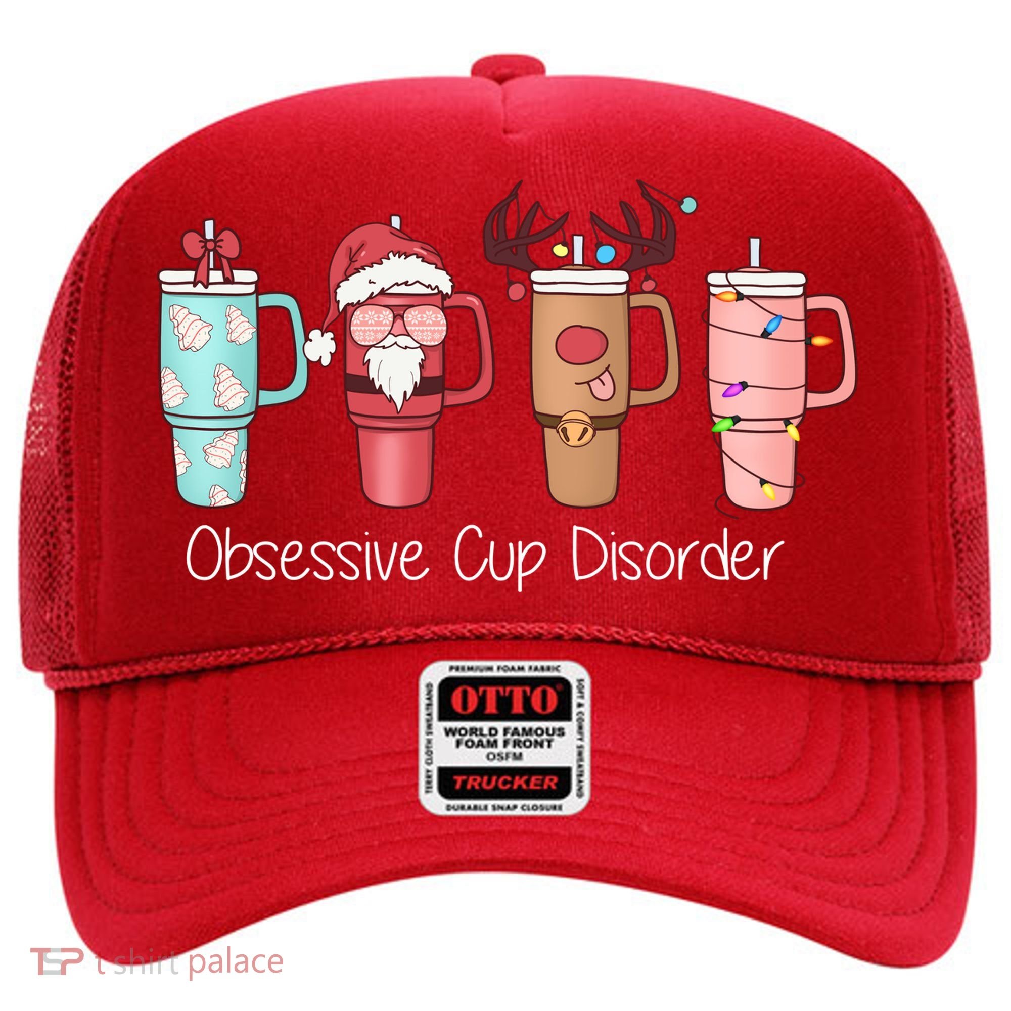 Obsessive Cup Disorder Cute Christmas Funny Hat