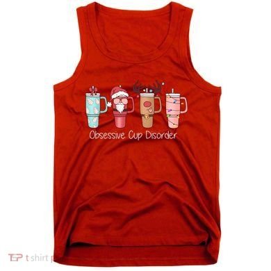 Obsessive Cup Disorder Cute Christmas Funny Tank Top
