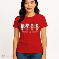 Obsessive Cup Disorder Cute Christmas Funny Women's T-Shirt thumb 4