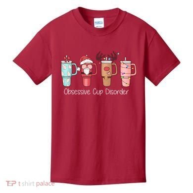 Obsessive Cup Disorder Cute Christmas Funny Kids T-Shirt