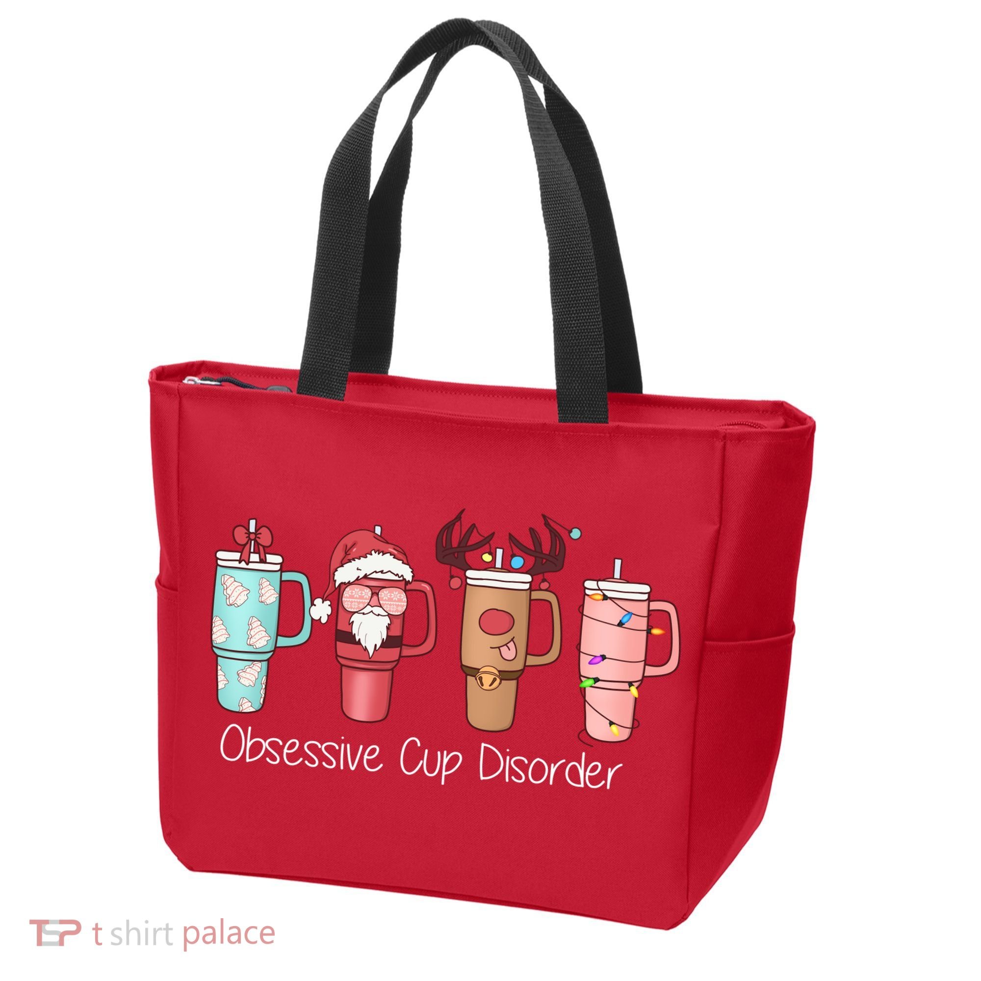 Obsessive Cup Disorder Cute Christmas Funny Tote Bag