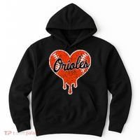 Oriole Cute Dripping Heart Hoodie thumb 0