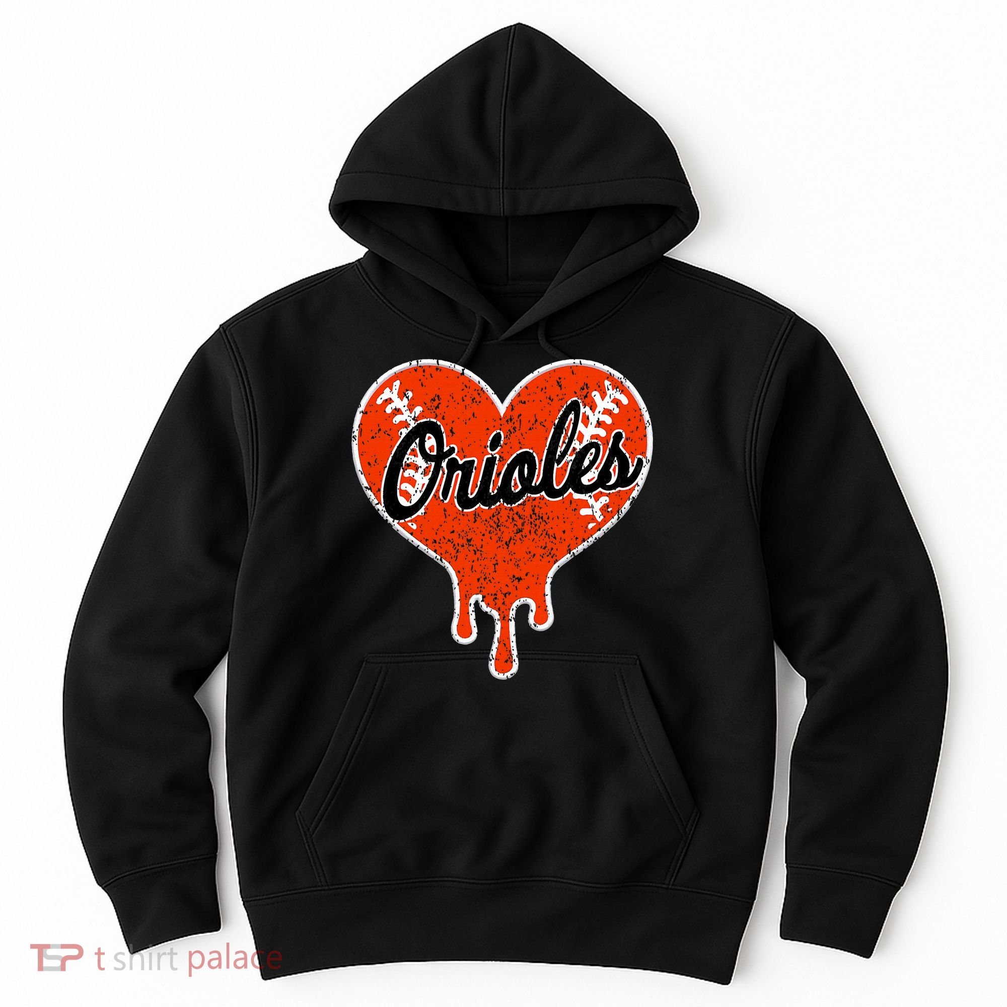 Oriole Cute Dripping Heart Hoodie