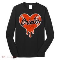 Oriole Cute Dripping Heart Long Sleeve Shirt thumb 0