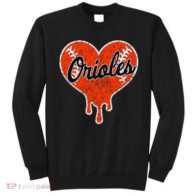 Oriole Cute Dripping Heart Sweatshirt