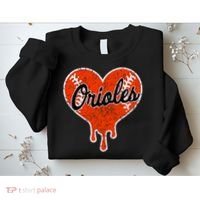 Oriole Cute Dripping Heart Sweatshirt thumb 2