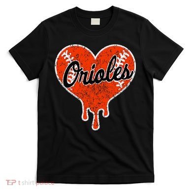 Oriole Cute Dripping Heart T-Shirt