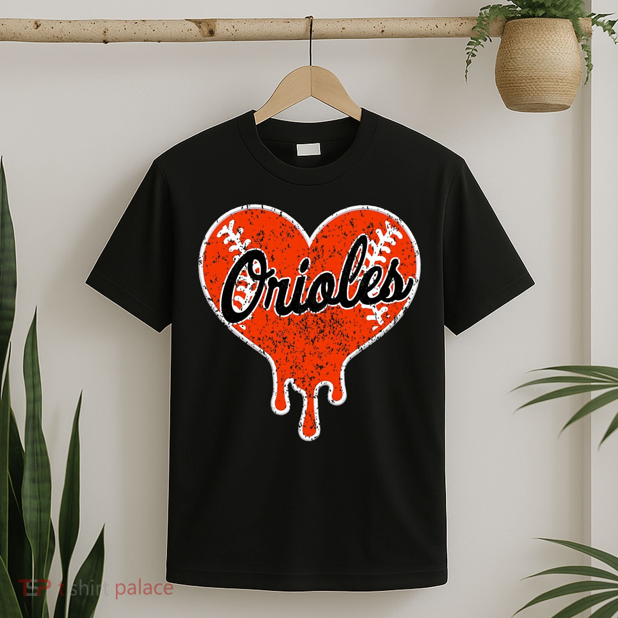 Oriole Cute Dripping Heart T-Shirt