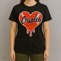 Oriole Cute Dripping Heart T-Shirt thumb 4