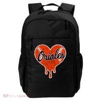 Oriole Cute Dripping Heart Backpack thumb 0