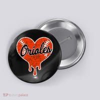 Oriole Cute Dripping Heart Button thumb 0