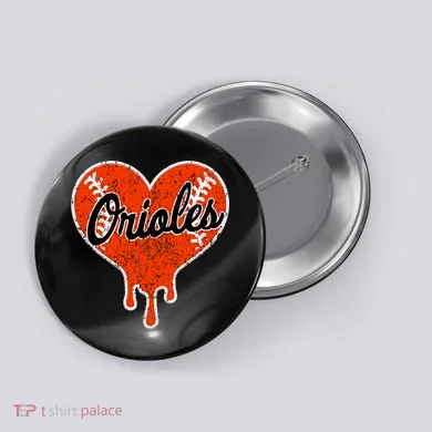 Oriole Cute Dripping Heart Button
