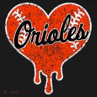 Oriole Cute Dripping Heart Polo thumb 3