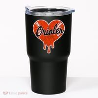 Oriole Cute Dripping Heart Tumbler thumb 0