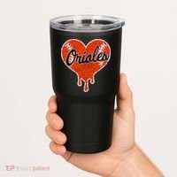 Oriole Cute Dripping Heart Tumbler thumb 2