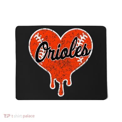Oriole Cute Dripping Heart Mousepad