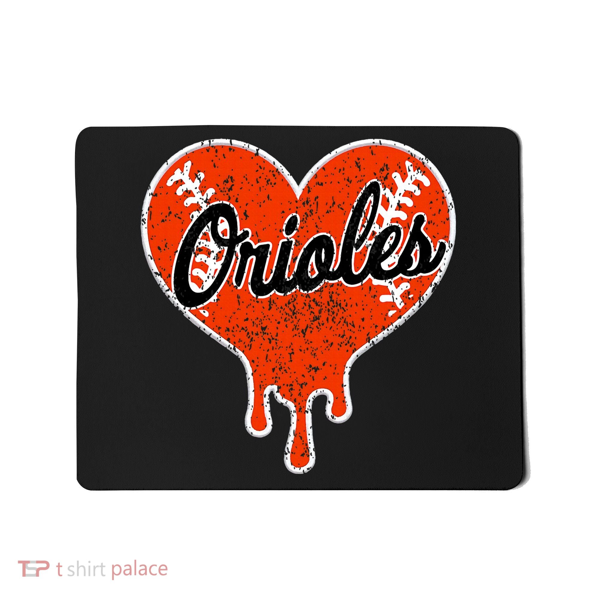 Oriole Cute Dripping Heart Mousepad