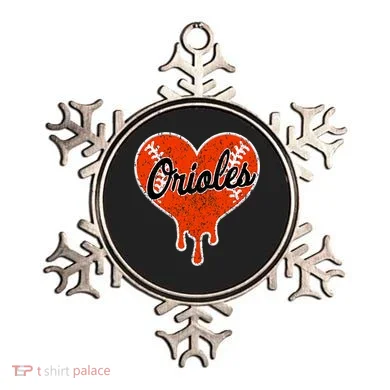 Oriole Cute Dripping Heart Ornament