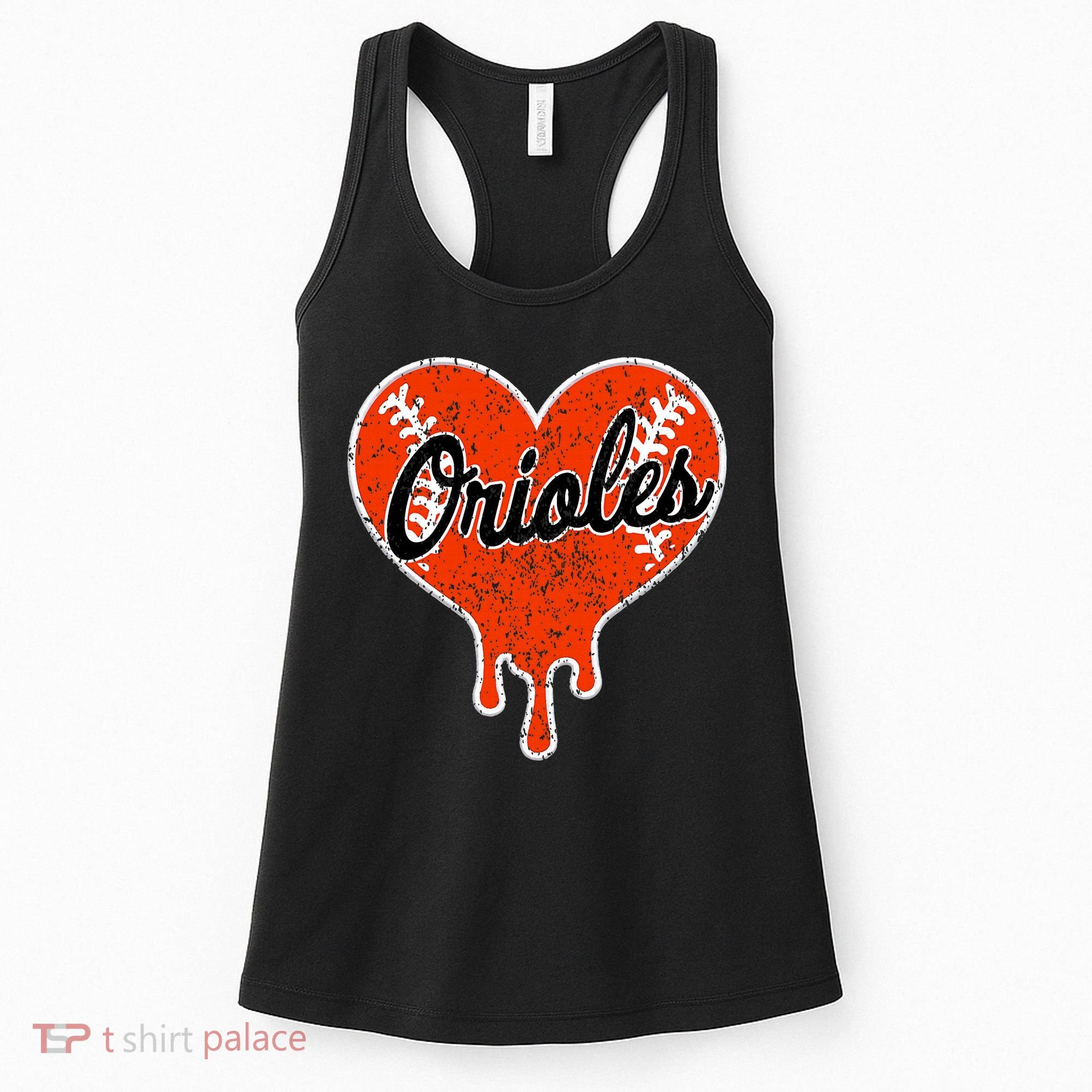 Oriole Cute Dripping Heart Women's Tank Top