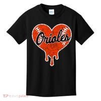 Oriole Cute Dripping Heart Kids T-Shirt thumb 0