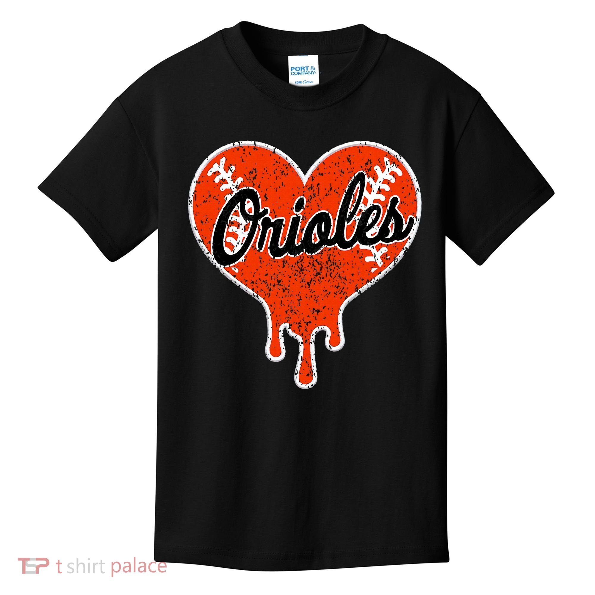 Oriole Cute Dripping Heart Kids T-Shirt