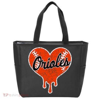 Oriole Cute Dripping Heart Tote Bag