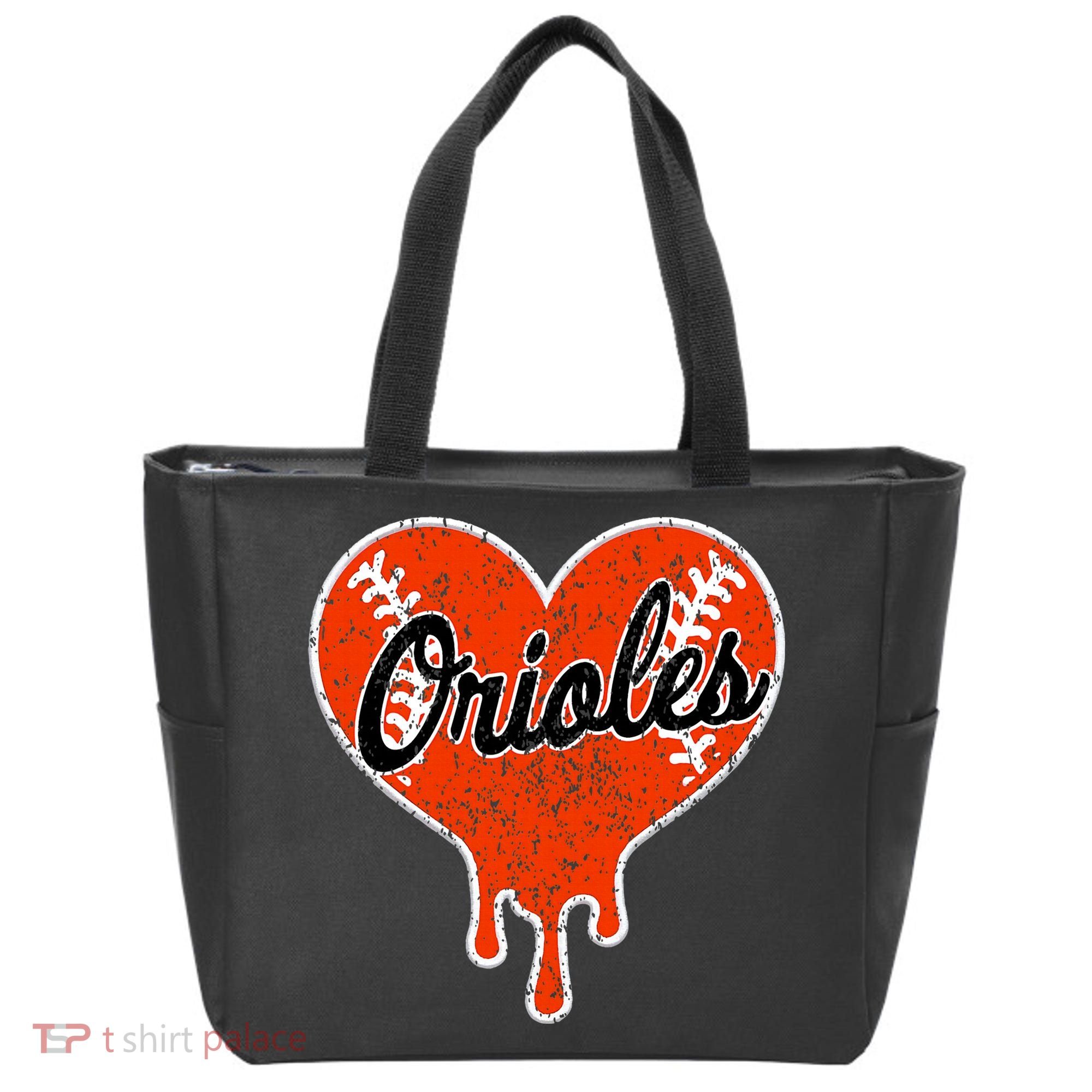 Oriole Cute Dripping Heart Tote Bag