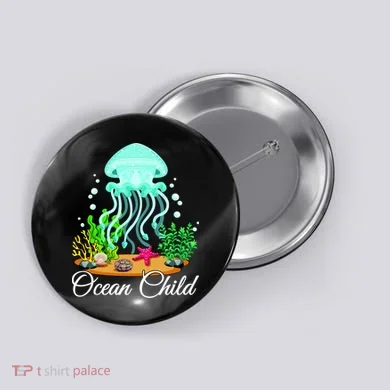 Ocean Child Button