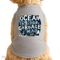 Ocean Is Not A Garbage Can Doggie Tank thumb 0