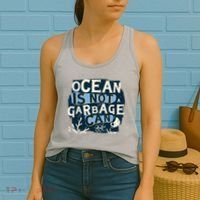 Ocean Is Not A Garbage Can Women's Tank Top thumb 2